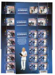 2001 Alderney Community Series (1st Series) Healthcare Stamp Sheetlet Mint Never Hinged (MNH)