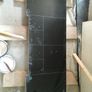 Black Slate Fireplace with Cast Iron Insert Image 2