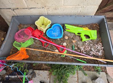 Free Sand Pit with Toys