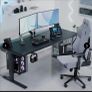 Sit/stand gaming desk Image 2