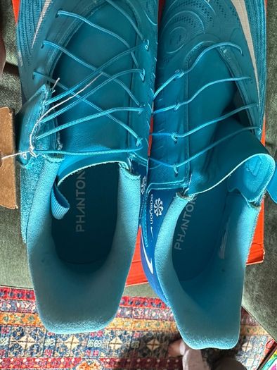 Nike Mens Phantom Gx II Easyon Fgmg Football Boots, Blue Fury White, 7 UK