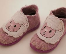 Superfit Girl's Slippers Kombi Wollfilz Happy size 25
