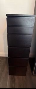 ikea chest of drawers black