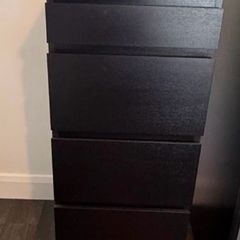 ikea chest of drawers black