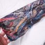 Sophie B Multicolor Abstract Feather Print Lace V-Neck A-Line Dress 18UK/46EU Image 7