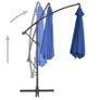 Cantilever Umbrella with Aluminium Pole 300 cm Blue Image 3