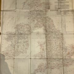 Vintage 1963 'The Field' Map of the Rivers of Great Britain & Ireland