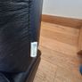 Black Leather Reclining Armchair Image 4