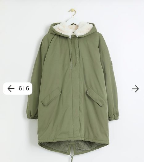 River Island Fur Lined Coat