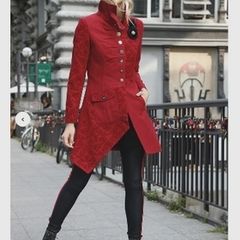 BNWT Stunning Wine Red Coat size 18
