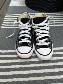 Kids Black Converse UK12