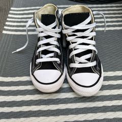 Kids Black Converse UK12