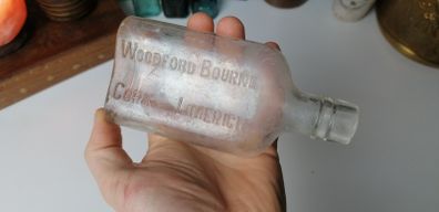 45 - Vintage Woodford Bourne Cork Limerick Whisky Bottle