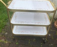 Vintage 3 tier tea trolley