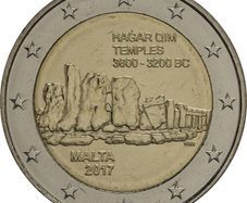 Malta 2 Euro Commemorative Coin 2017 - Hagar Qim. Uncirculated.