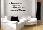 House Built Bricks Beams Wall Decal Sticker