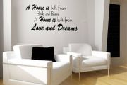 House Built Bricks Beams Wall Decal Sticker