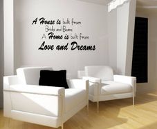 House Built Bricks Beams Wall Decal Sticker