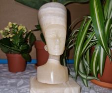 Vintage Egyptian Nefertiti marble Bust