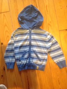 Age 3-4 Striped Blue Cardigan
