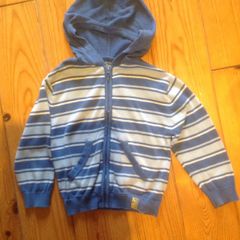 Age 3-4 Striped Blue Cardigan