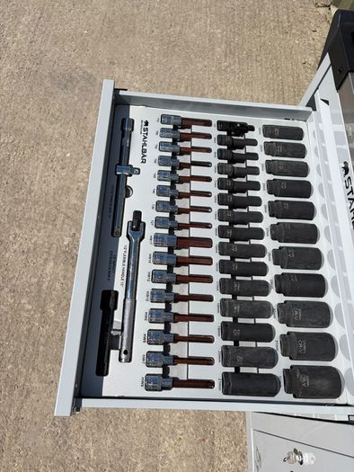 41" 7 Drawer Tool Box  Fully Loaded With Tools + Side Cabinet