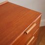 Vintage Teak Chest Of Three Drawers Mid Century Retro 1960s Image 6