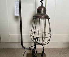 Light & Living HIDDE Industrial Table Lamp Vintage Metal Cage