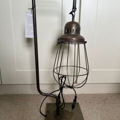 Light & Living HIDDE Industrial Table Lamp Vintage Metal Cage
