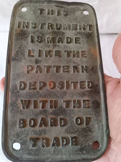 19th Century Bronze Machinery Placque