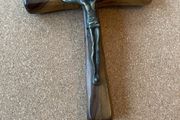 Hand carved olive wood French cross