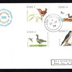 1979 Fauna and Flora: Birds Commemorative Stamps Post & Telegraph First Day Cover (FDC) with Dun Dealgan (Dundalk) steele cancel