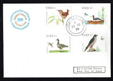 1979 Fauna and Flora: Birds Commemorative Stamps Post & Telegraph First Day Cover (FDC) with Dun Dealgan (Dundalk) steele cancel