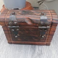 Vintage Handcarved Wooden Box