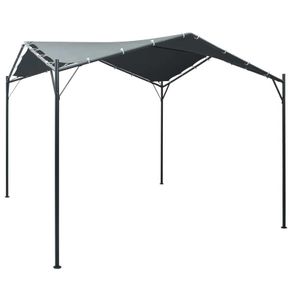 Gazebo Pavilion Tent Canopy Steel Anthracite