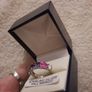 sterling silver multi coloured stone ring Image 3