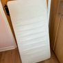 Babymore Eva Sleigh Cot Bed and Mattress Like New Image 8