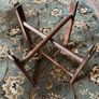 Antique Mosq Card Table with oak folding stand Image 4