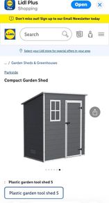 Lidl Compact Plastic Shed