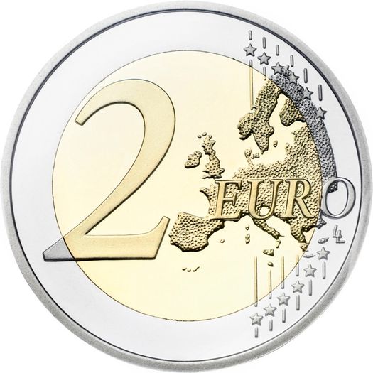 France 2 Euro Commemorative Coin 2022 - Erasmus. Uncirculated.