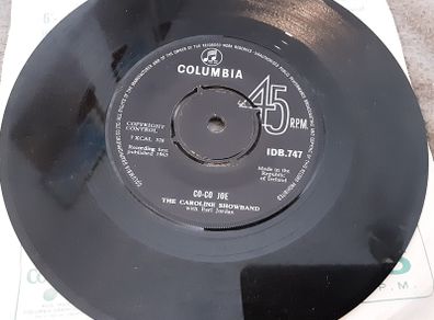 irish pressed single,  the Caroline showband