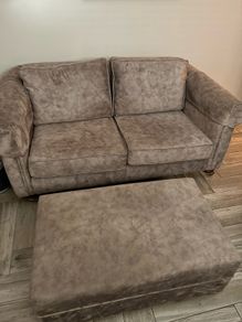 two seater sofa and matching ottoman