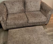 two seater sofa and matching ottoman