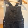 Next Kids Black Acid-Wash Denim Dungarees / Overalls Image 7