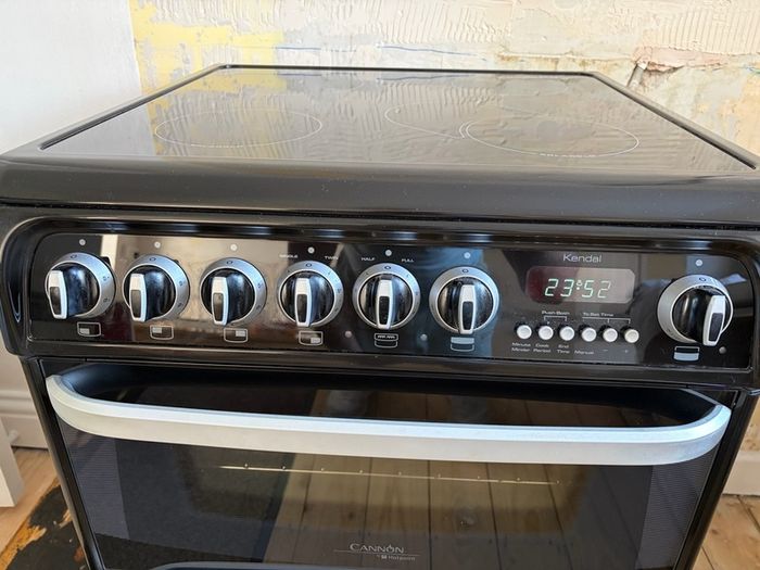 Hotpoint CH60EKKS Kendal 60cm Double Oven Electric Cooker With Ceramic Hob - Black