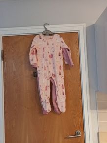 Dunnes Stores  2 Pack Fleece Sleepsuits.  Age - 12-18  months.   B.N.W.T.