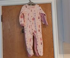 Dunnes Stores  2 Pack Fleece Sleepsuits.  Age - 12-18  months.   B.N.W.T.