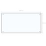 Kitchen Backsplash Transparent 100x50 cm Tempered Glass Image 7