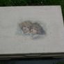 Vintage Wooden Box 16" x 13" H-3,5" Image 2