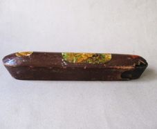 Antique Pen Box With Metal Inkwell